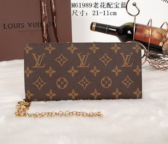 Louis Vuitton Wallet M61990 Navy size 21*11cm