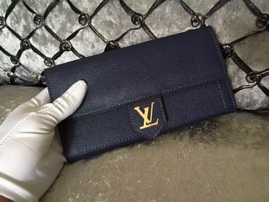 Louis Vuitton Wallet M60863 Blue size 19*10cm