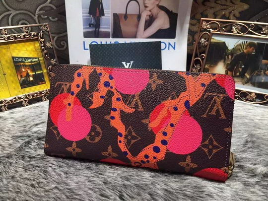 Louis Vuitton Wallet LV60927 Red size 19*10cm