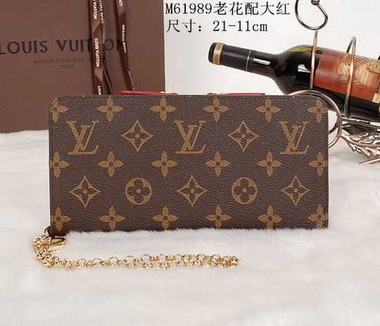 Louis Vuitton Wallet M66563 Red size 21*11cm