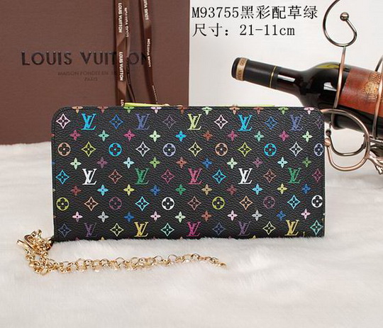 Louis Vuitton Wallet M93755 Green size 21*11cm