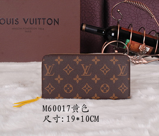 Louis Vuitton Wallet M60017 Yellow size 19*10cm