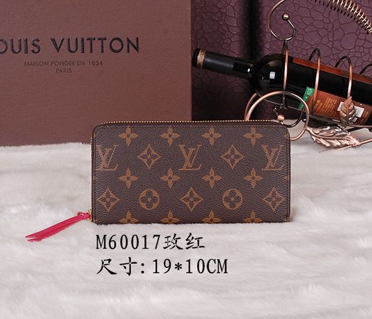 Louis Vuitton Wallet M60017 Pink size 19*10cm