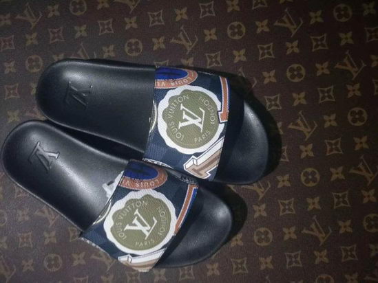 Louis Vuitton X Supreme Slippers Mens ID:20190503a374