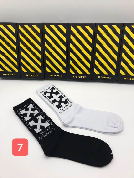 off white white socks