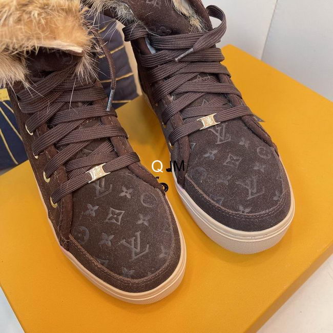 Louis Vuitton Rabbit Fur Winter Boots