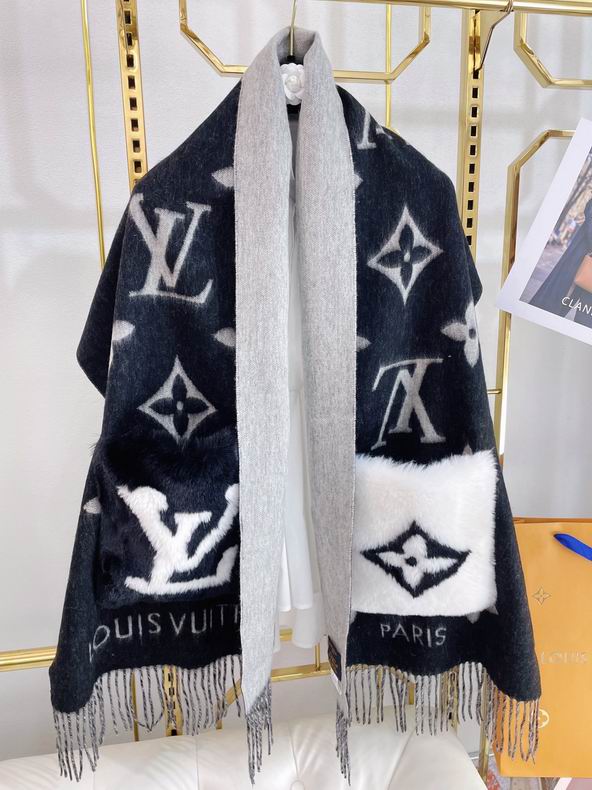 Louis Vuitton MONOGRAM 2022-23FW Vivienne scarf (M77129, M77973)