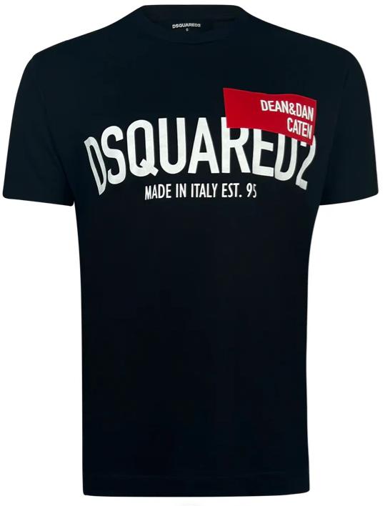 DSQUARED2 DEAN & DAN BLACK T-SHIRT